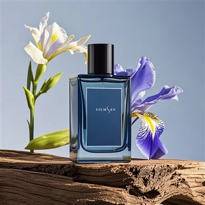 Blå parfumeflaske