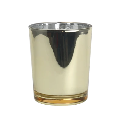 Gul stearinlyskrukke